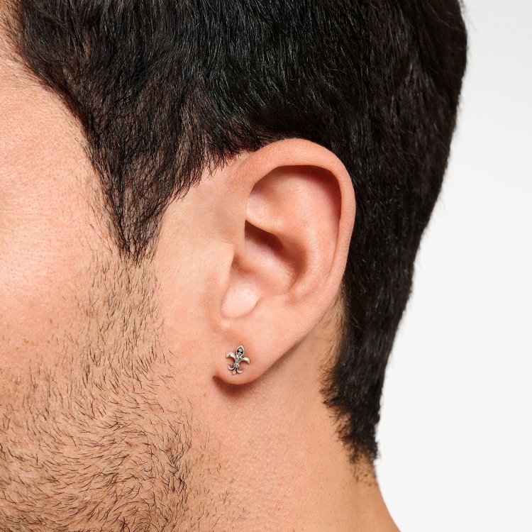 THOMAS SABO Silver Ear Studs Fleur-de-lis