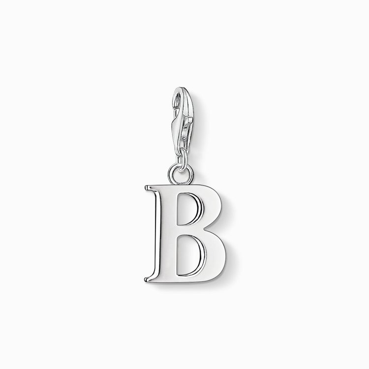 THOMAS SABO Silver Charm Pendant Letter B