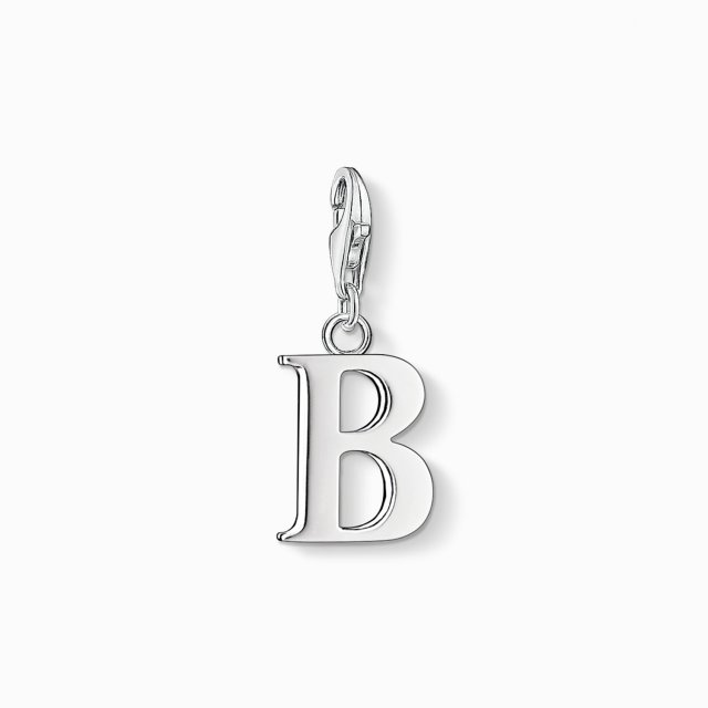THOMAS SABO Silver Charm Pendant Letter B