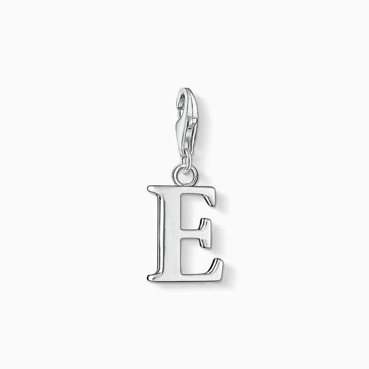 THOMAS SABO Silver Charm Pendant Letter E