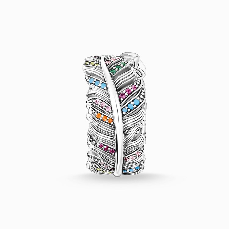 THOMAS SABO Silver Ring Feather