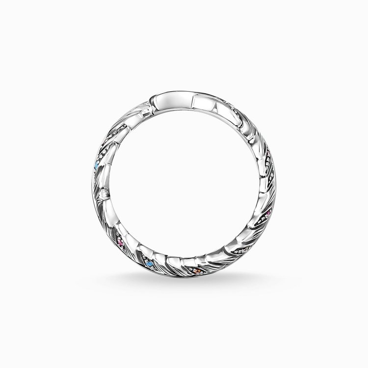 THOMAS SABO Silver Ring Feather