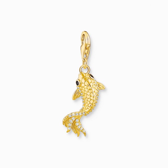 THOMAS SABO Silver Charm Pendant Koi Gold