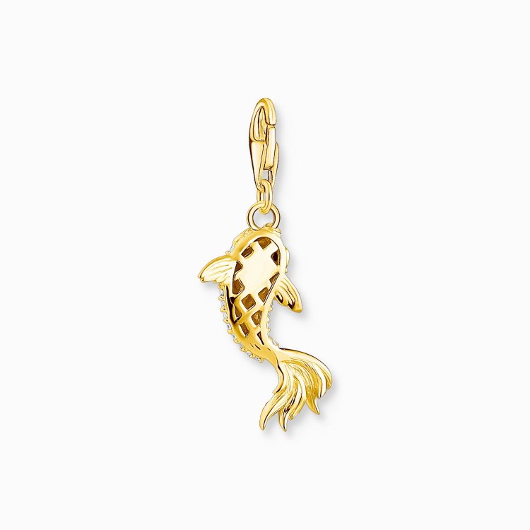 THOMAS SABO Silver Charm Pendant Koi Gold