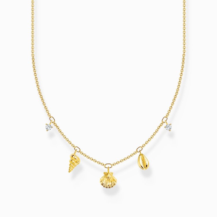 THOMAS SABO Necklace with Shells Gold