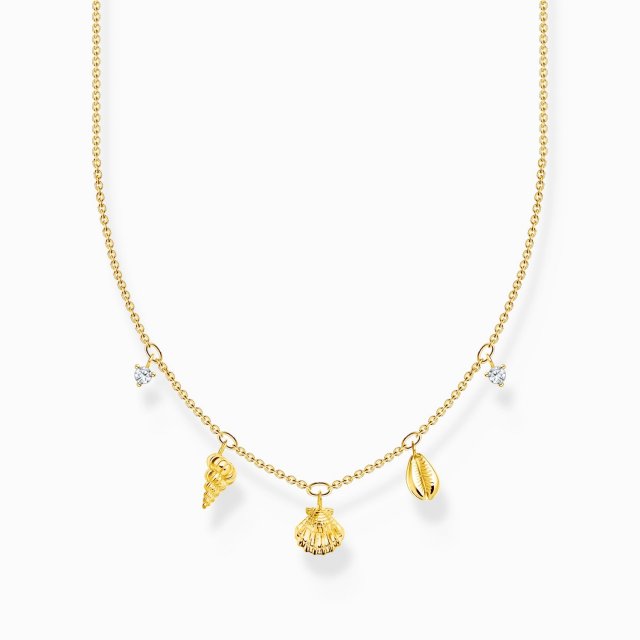 THOMAS SABO Necklace with Shells Gold