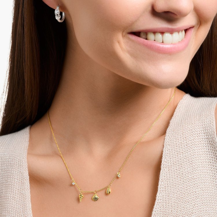 THOMAS SABO Necklace with Shells Gold