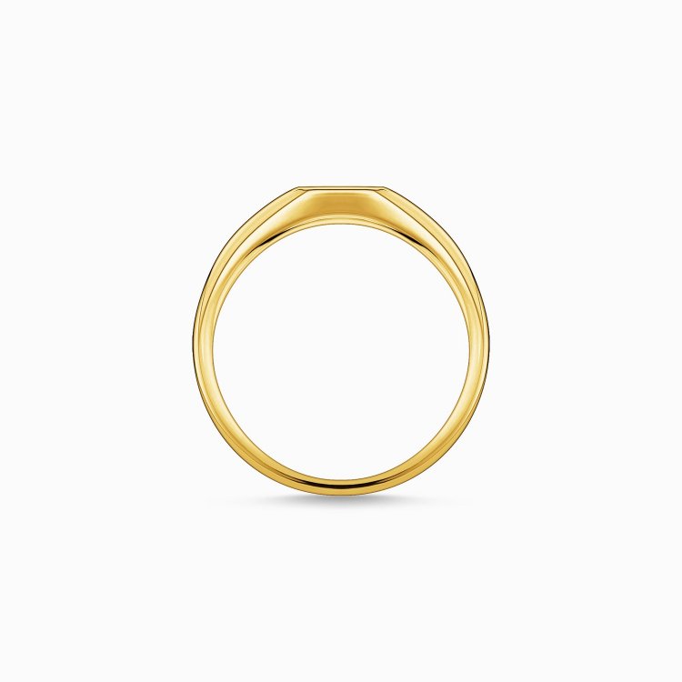 THOMAS SABO Silver Ring White Stones Gold