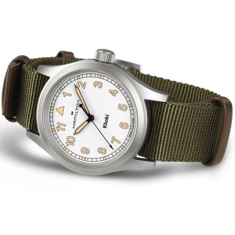 HAMILTON Khaki Field Quartz Khaki Fabric Strap