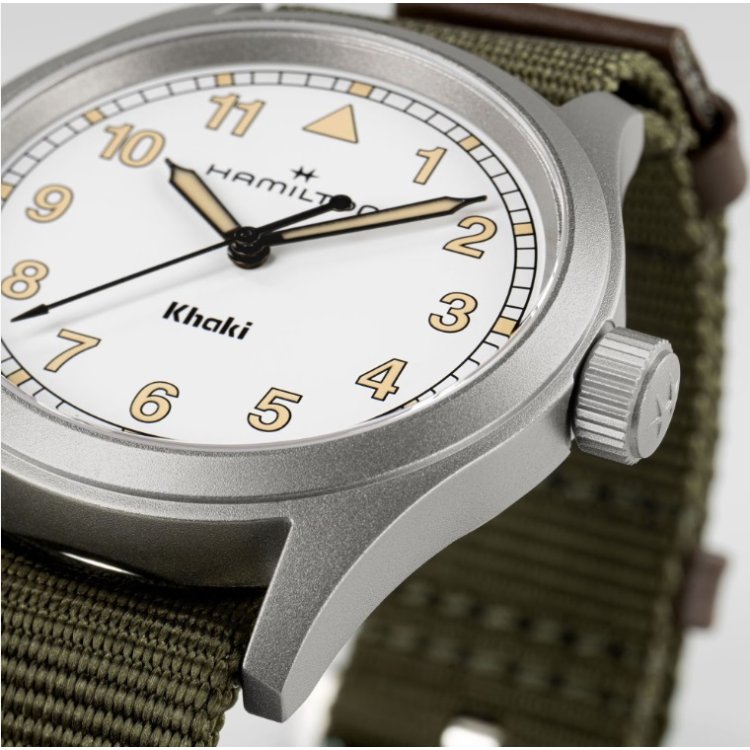 HAMILTON Khaki Field Quartz Khaki Fabric Strap