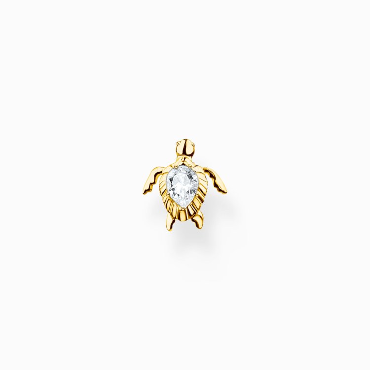 THOMAS SABO Gold-Plated Ear Stud Turtle