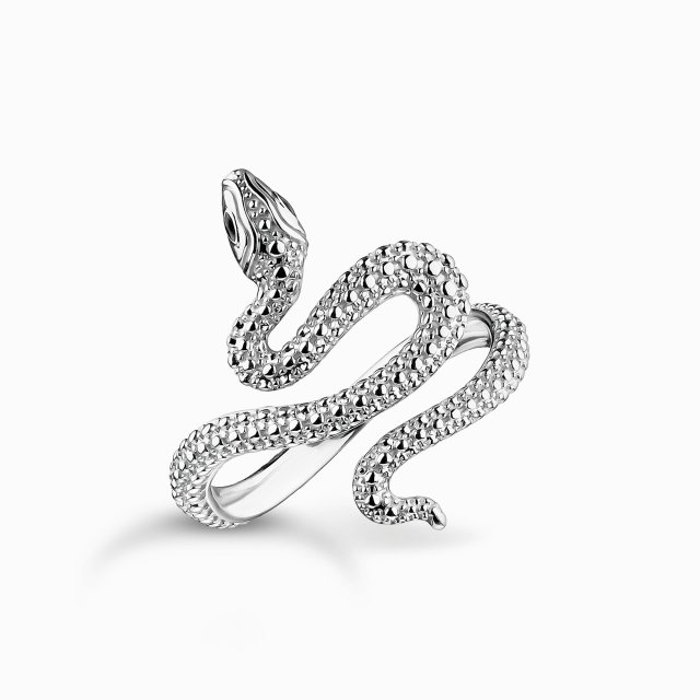 THOMAS SABO Silver Snake Ring Tempting Romance