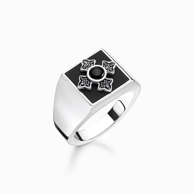 THOMAS SABO Silver Ring Cross Royalty