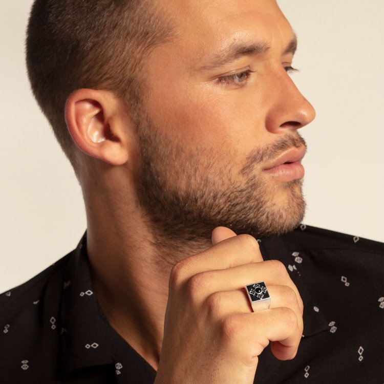 THOMAS SABO Silver Ring Cross Royalty