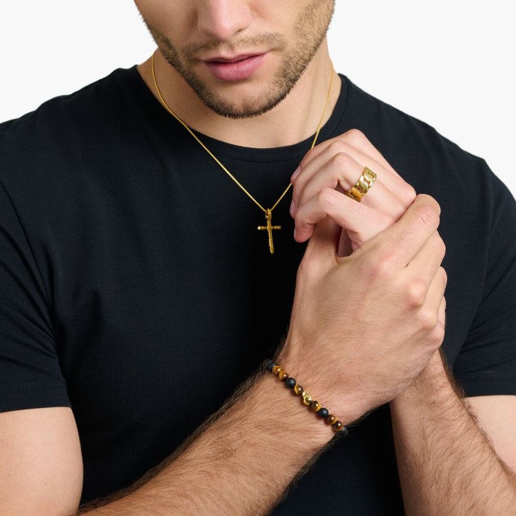 THOMAS SABO Bracelet Brown Skull
