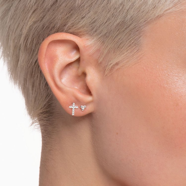 THOMAS SABO Silver Single Ear Stud Dots