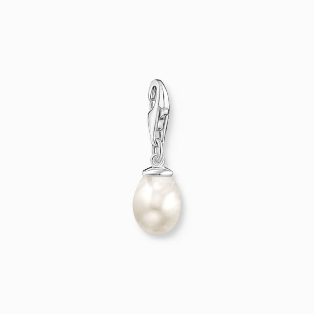 THOMAS SABO Silver Charm Pendant White Pearl