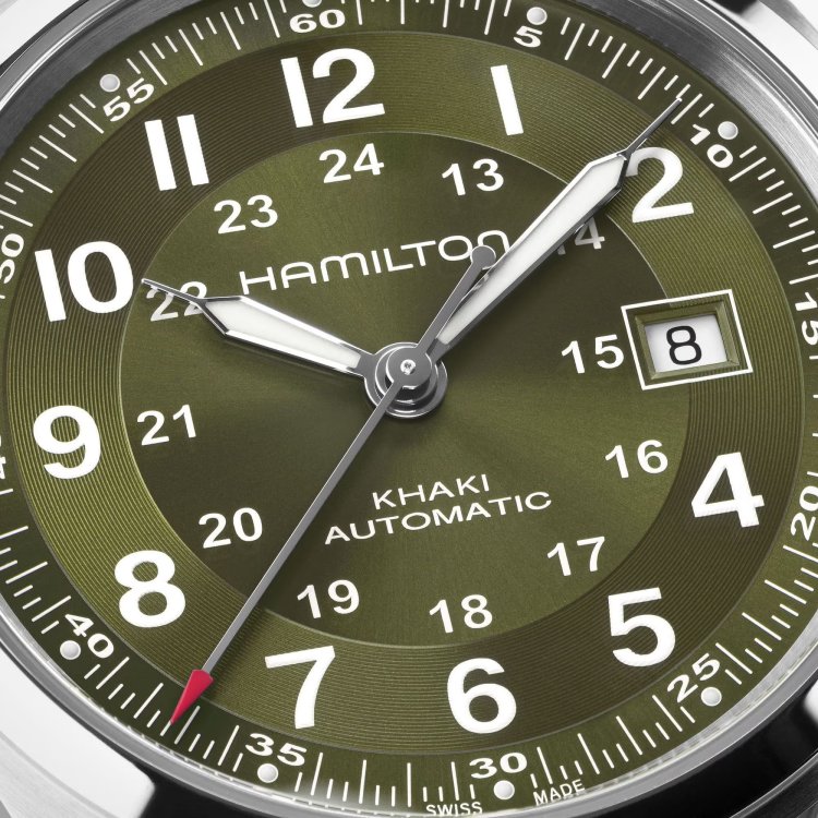 HAMILTON Khaki Field Auto Stainless Steel Bracelet