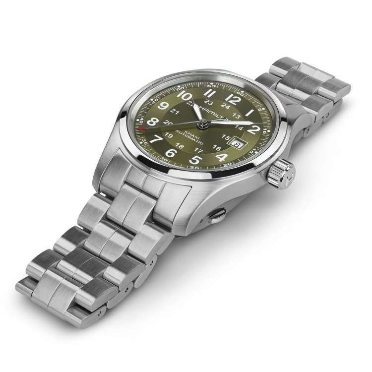HAMILTON Khaki Field Auto Stainless Steel Bracelet