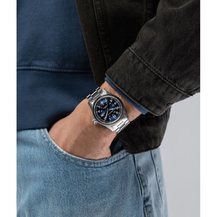 HAMILTON Khaki Field Auto Stainless Steel Bracelet