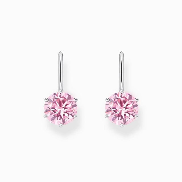 THOMAS SABO Silver Earrings with Pink Zirconia