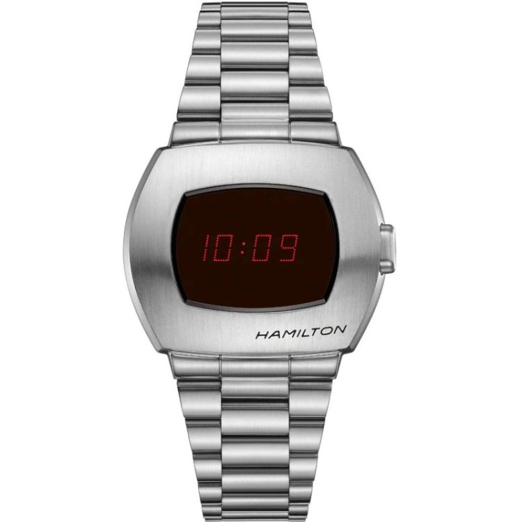 HAMILTON American Classic PSR Digital Stainless Steel Bracelet 