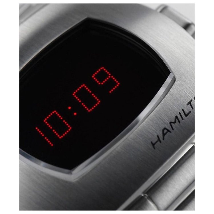 HAMILTON American Classic PSR Digital Stainless Steel Bracelet 