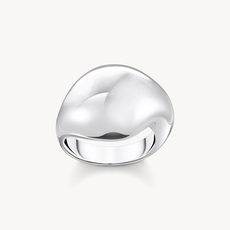 THOMAS SABO Silver Ring in Organic Drop Shape