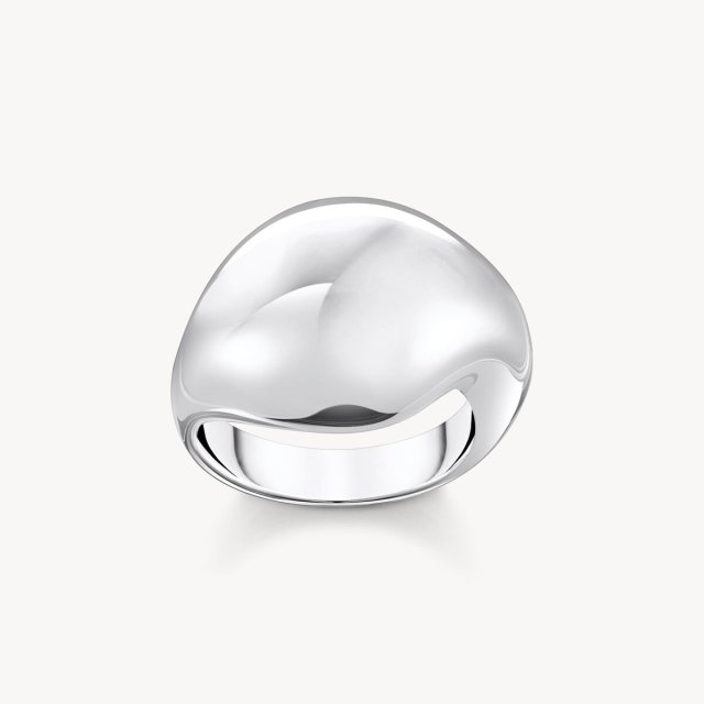 THOMAS SABO Silver Ring in Organic Drop Shape
