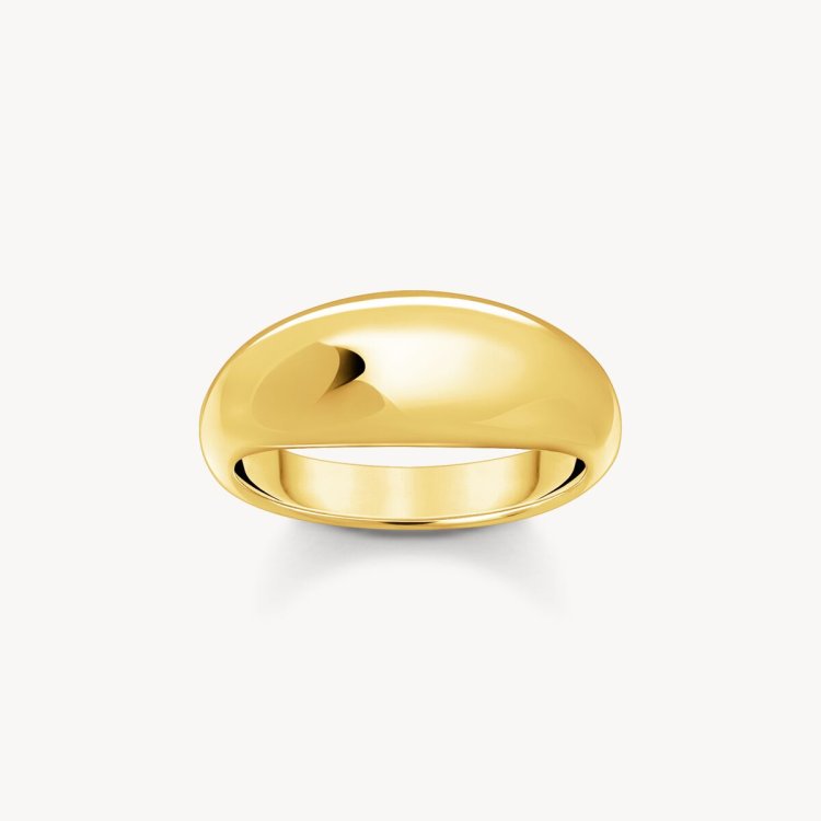 THOMAS SABO Gold Plated Ring in Timeless Design