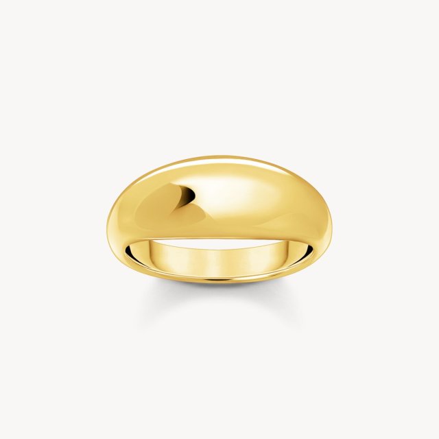 THOMAS SABO Gold Plated Ring in Timeless Design