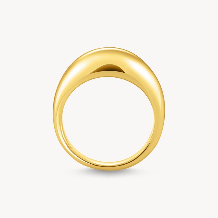THOMAS SABO Gold Plated Ring in Timeless Design