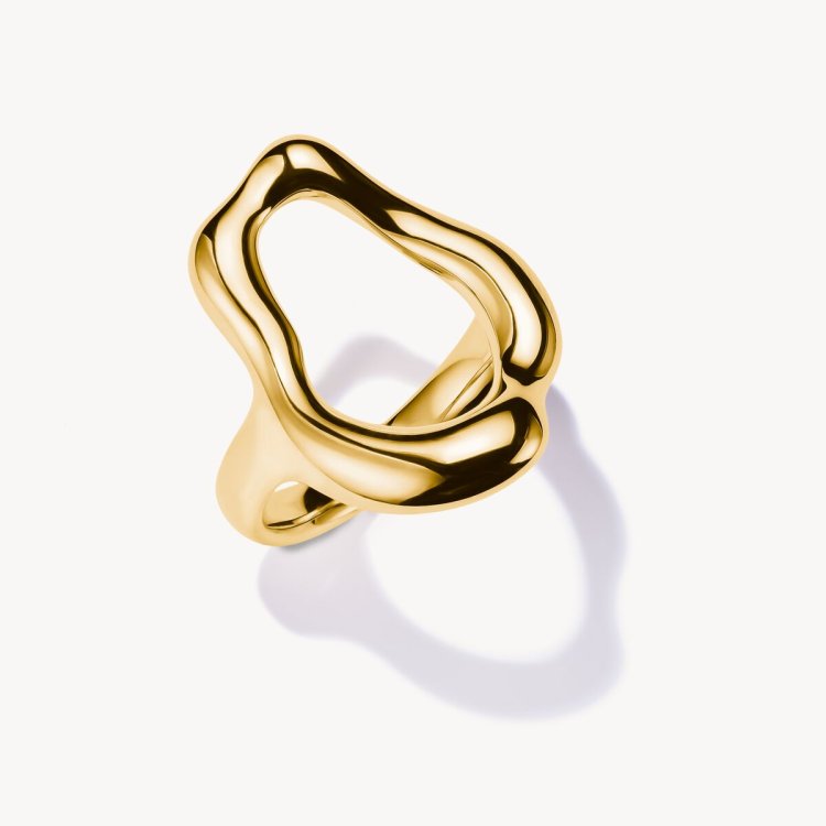 THOMAS SABO Gold Plated Ring Natural Beauty