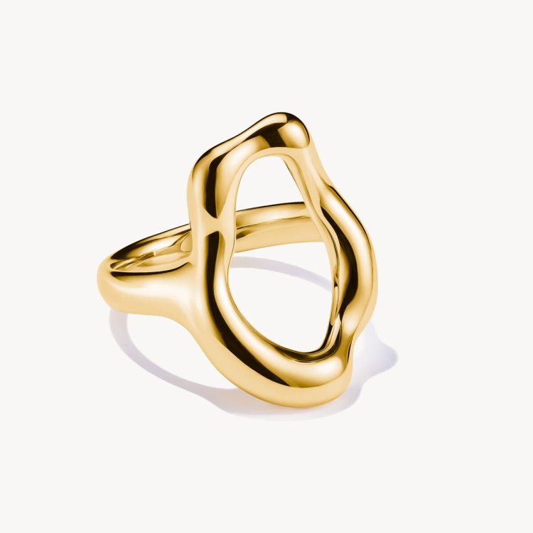 THOMAS SABO Gold Plated Ring Natural Beauty