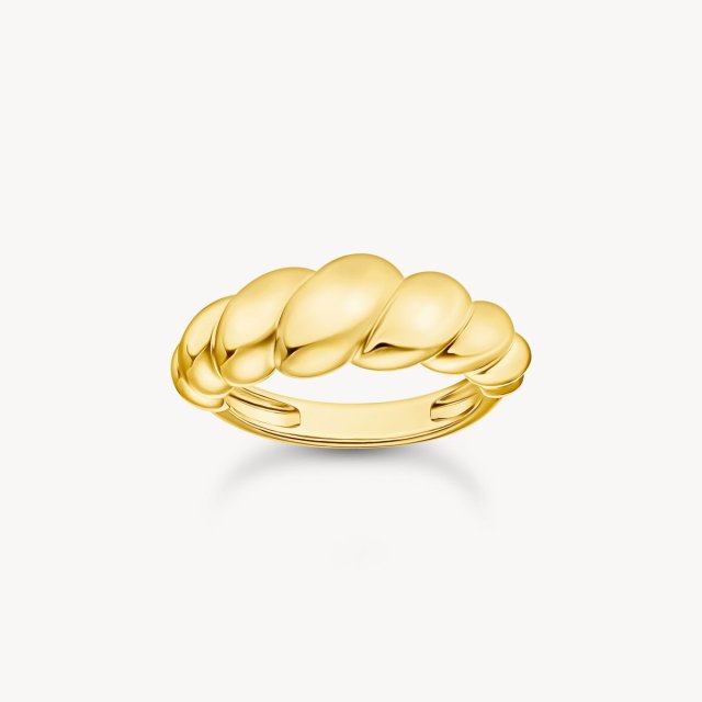 THOMAS SABO Gold Plated Organic Shaped Ring