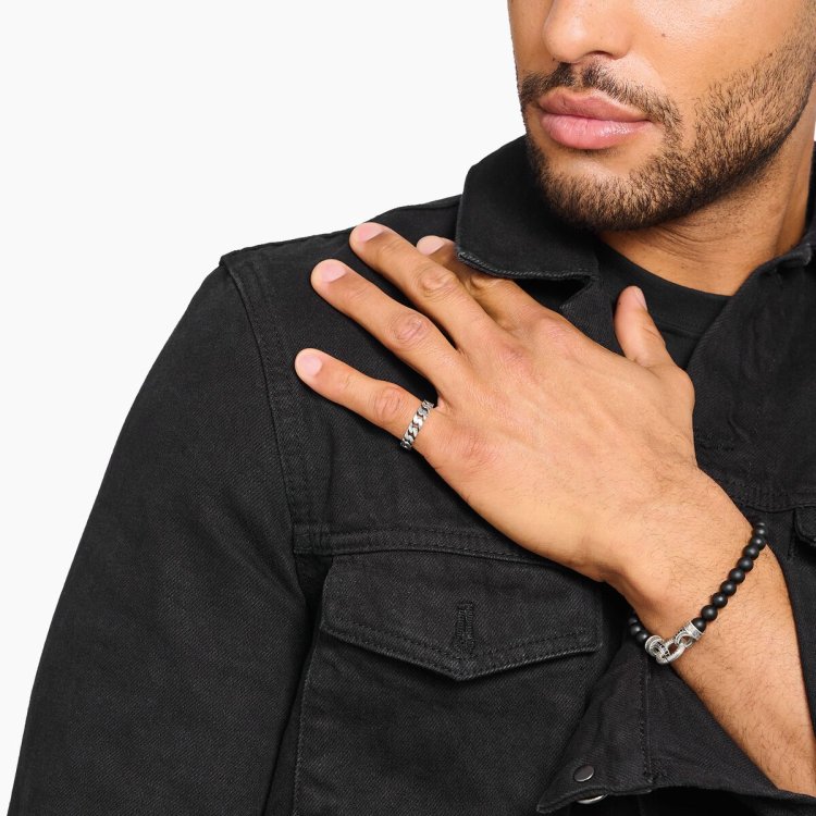 THOMAS SABO Silver Ring with Chain Links