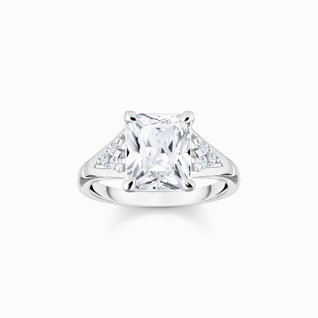 THOMAS SABO Silver Ring with White Stones