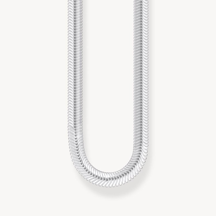 THOMAS SABO Silver Snake Necklace Thickness 