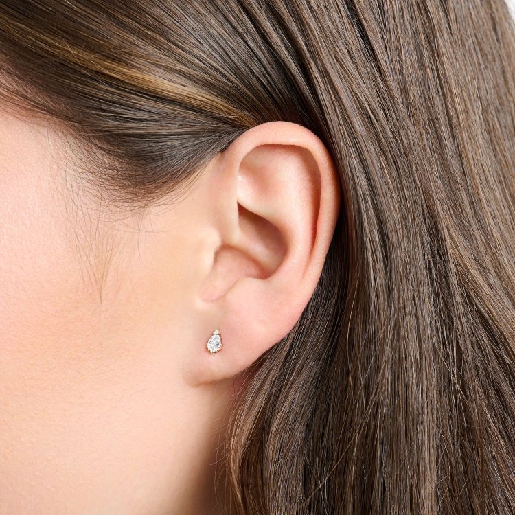 THOMAS SABO Silver Single Ear Stud Ice Crystal