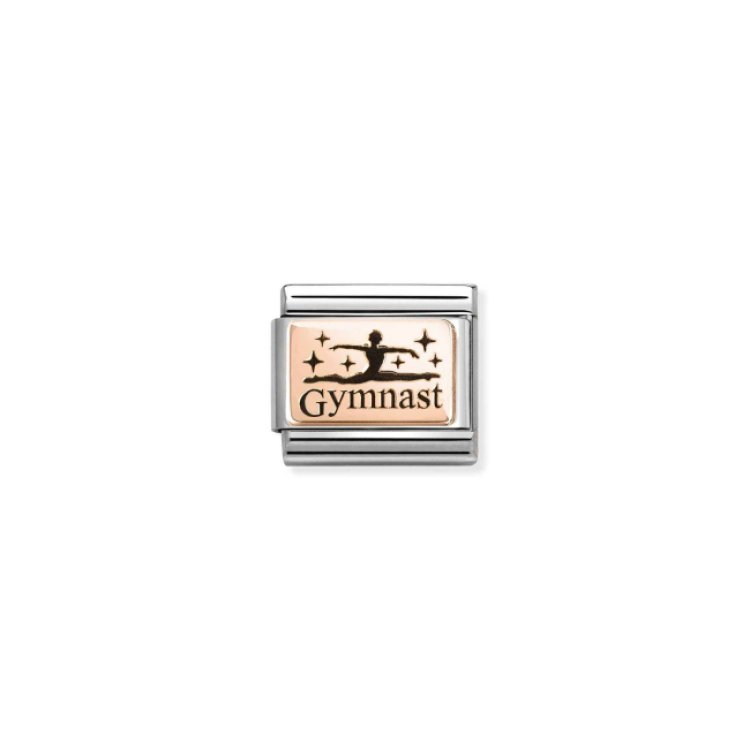 NOMINATION COMPOSABLE CLASSIC LINK GYMNAST IN 9K GOLD