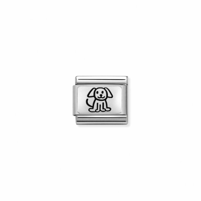 NOMINATION COMPOSABLE CLASSIC LINK PUPPY IN 925 SILVER