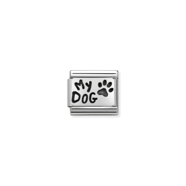 NOMINATION COMPOSABLE CLASSIC LINK MY DOG IN 925 SILVER