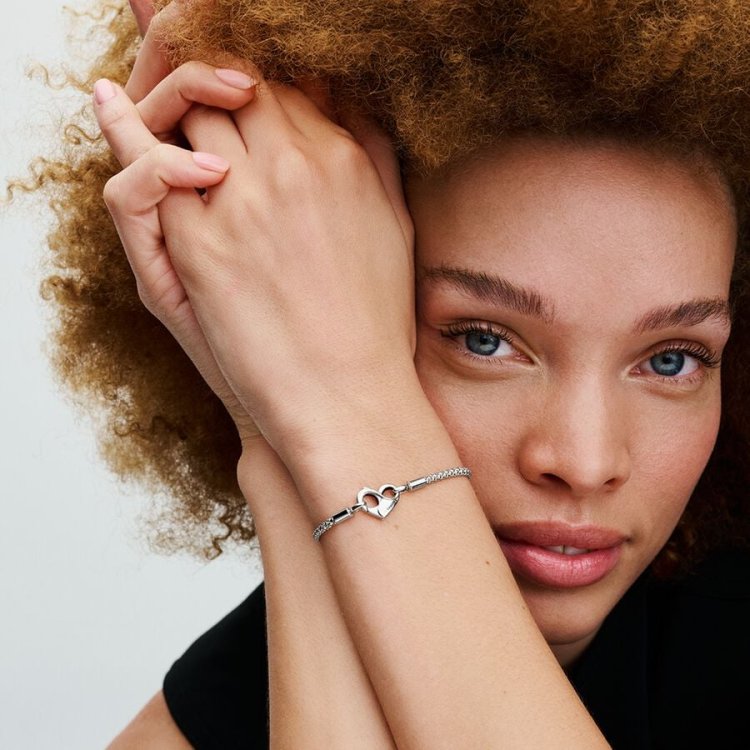 PANDORA MOMENTS Βραχιόλι από Φολιδωτή Αλυσίδα