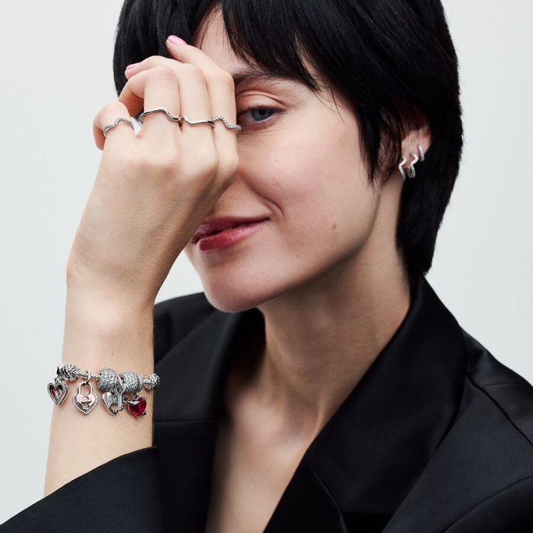 PANDORA MOMENTS Βραχιόλι από Φολιδωτή Αλυσίδα